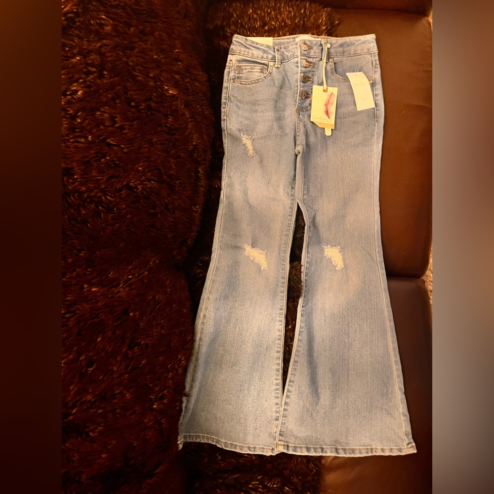 Jessica Simpson Light Bell Bottoms Blue Kids Jeans